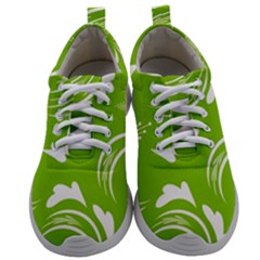 Folk Flowers Print Floral Pattern Ethnic Art Mens Athletic Shoes by Eskimos