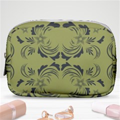 Floral Folk Damask Pattern Fantasy Flowers  Make Up Pouch (small) by Eskimos