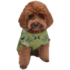 Floral Folk Damask Pattern Fantasy Flowers  Dog T-shirt by Eskimos