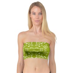 Floral Folk Damask Pattern  Bandeau Top by Eskimos