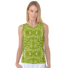 Floral Folk Damask Pattern  Women s Basketball Tank Top by Eskimos