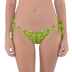 Floral Folk Damask Pattern  Reversible Bikini Bottom by Eskimos