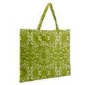 Floral folk damask pattern  Zipper Large Tote Bag View2