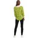 Floral folk damask pattern  Chiffon Quarter Sleeve Blouse View2