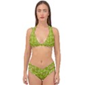 Floral folk damask pattern  Double Strap Halter Bikini Set View1