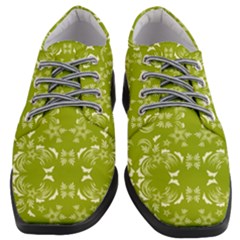 Floral Folk Damask Pattern  Women Heeled Oxford Shoes by Eskimos