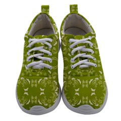 Floral Folk Damask Pattern  Athletic Shoes by Eskimos