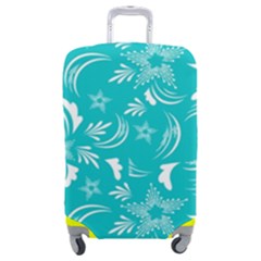 Folk Flowers Print Floral Pattern Ethnic Art Luggage Cover (medium)