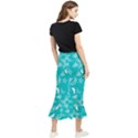 Folk flowers print Floral pattern Ethnic art Maxi Fishtail Chiffon Skirt View2