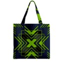 Abstract geometric design    Zipper Grocery Tote Bag View1