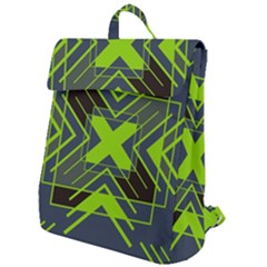 Abstract Geometric Design    Flap Top Backpack by Eskimos