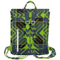 Abstract geometric design    Flap Top Backpack View3