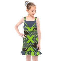 Abstract Geometric Design    Kids  Overall Dress by Eskimos