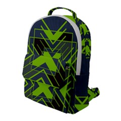 Abstract Geometric Design    Flap Pocket Backpack (large) by Eskimos