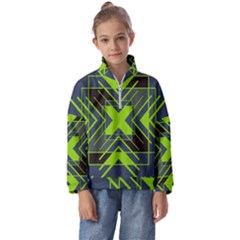 Abstract Geometric Design    Kids  Half Zip Hoodie by Eskimos