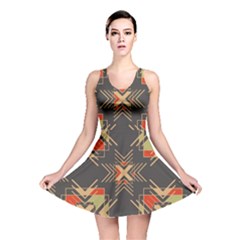 Abstract Geometric Design    Reversible Skater Dress by Eskimos