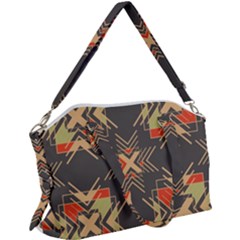 Abstract Geometric Design    Canvas Crossbody Bag by Eskimos