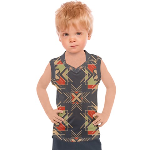 Abstract Geometric Design    Kids  Sport Tank Top by Eskimos