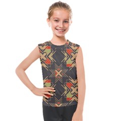 Abstract Geometric Design    Kids  Mesh Tank Top by Eskimos