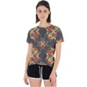 Abstract geometric design    Open Back Sport Tee View1