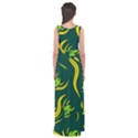 Folk flowers print Floral pattern Ethnic art Empire Waist Maxi Dress View2