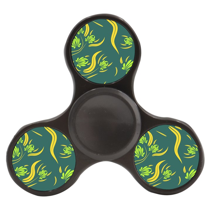 Folk flowers print Floral pattern Ethnic art Finger Spinner