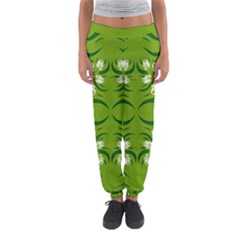 Floral Folk Damask Pattern  Women s Jogger Sweatpants by Eskimos