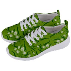 Floral Folk Damask Pattern  Men s Lightweight Sports Shoes by Eskimos