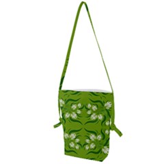 Floral Folk Damask Pattern  Folding Shoulder Bag by Eskimos