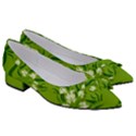 Floral folk damask pattern  Women s Bow Heels View3