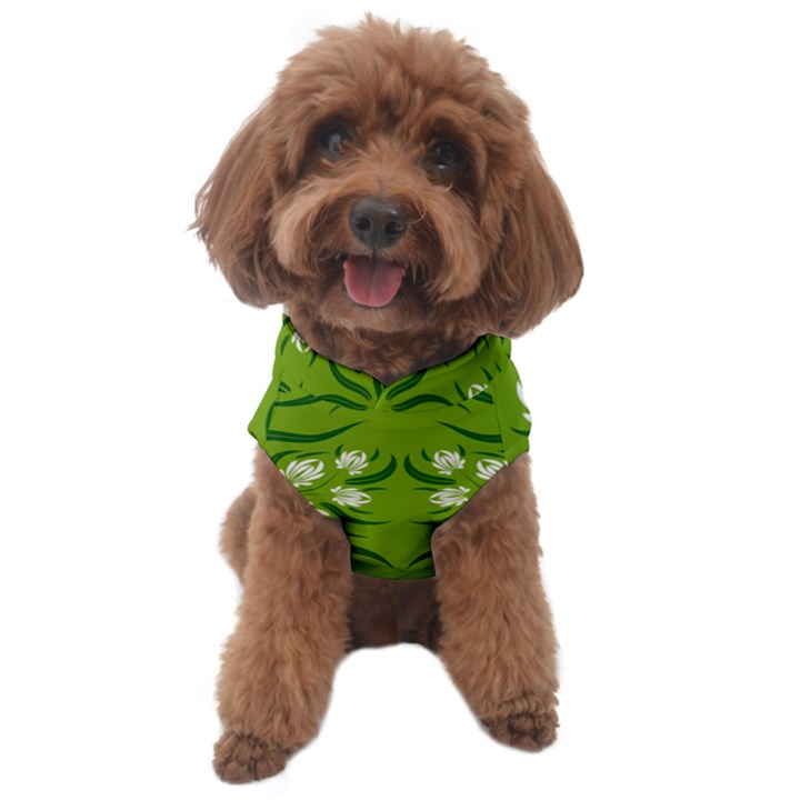 Floral folk damask pattern  Dog Sweater