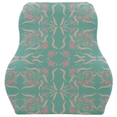 Floral Folk Damask Pattern  Car Seat Velour Cushion  by Eskimos