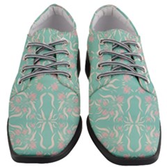 Floral Folk Damask Pattern  Women Heeled Oxford Shoes by Eskimos