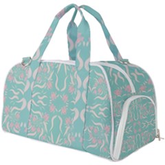 Floral Folk Damask Pattern  Burner Gym Duffel Bag by Eskimos