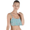 Floral folk damask pattern  Layered Top Bikini Top  View1