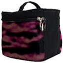 Pink  Waves Abstract Series No2 Make Up Travel Bag (Big) View2