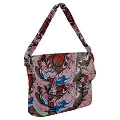 Marbling Collage Buckle Messenger Bag by kaleidomarblingart