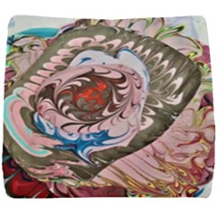 Marbling Collage Seat Cushion by kaleidomarblingart