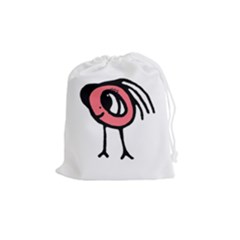 Cute Baby Monster Isolated Drawing Drawstring Pouch (medium) by dflcprintsclothing