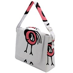 Cute Baby Monster Isolated Drawing Box Up Messenger Bag by dflcprintsclothing