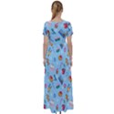 New Year Elements High Waist Short Sleeve Maxi Dress View2