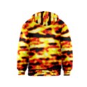 Red  Waves Abstract Series No19 Kids  Pullover Hoodie View2