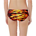 Red  Waves Abstract Series No19 Classic Bikini Bottoms View2