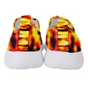 Red  Waves Abstract Series No19 Women s Slip On Sneakers View4