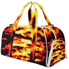 Red  Waves Abstract Series No19 Burner Gym Duffel Bag by DimitriosArt