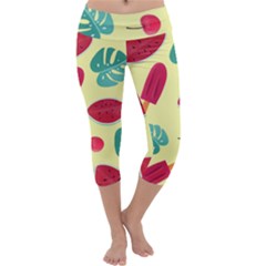 Watermelon-3712515(1) Capri Yoga Leggings by Blossom1