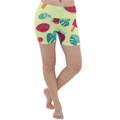 Watermelon-3712515(1) Lightweight Velour Yoga Shorts by Blossom1