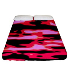 Using As A Basis The Wave Action From The Aegean Sea, And Following Specific Technics In Capture And Post-process, I Have Created That Abstract Series, Based On The Water Flow  Fitted Sheet (king Size by DimitriosArt