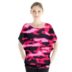 Using As A Basis The Wave Action From The Aegean Sea, And Following Specific Technics In Capture And Post-process, I Have Created That Abstract Series, Based On The Water Flow  Batwing Chiffon Blouse