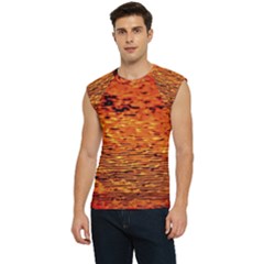 Red Waves Flow Series 1 Men s Raglan Cap Sleeve Tee by DimitriosArt